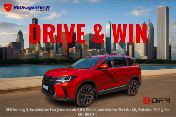 Jetzt Probefahren und einen Forthing 3 gewinnen